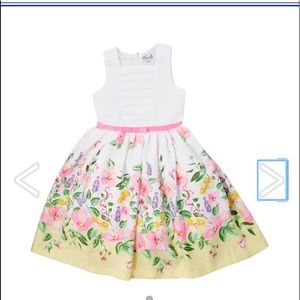 NWT! Nannette girls white floral dress size 5